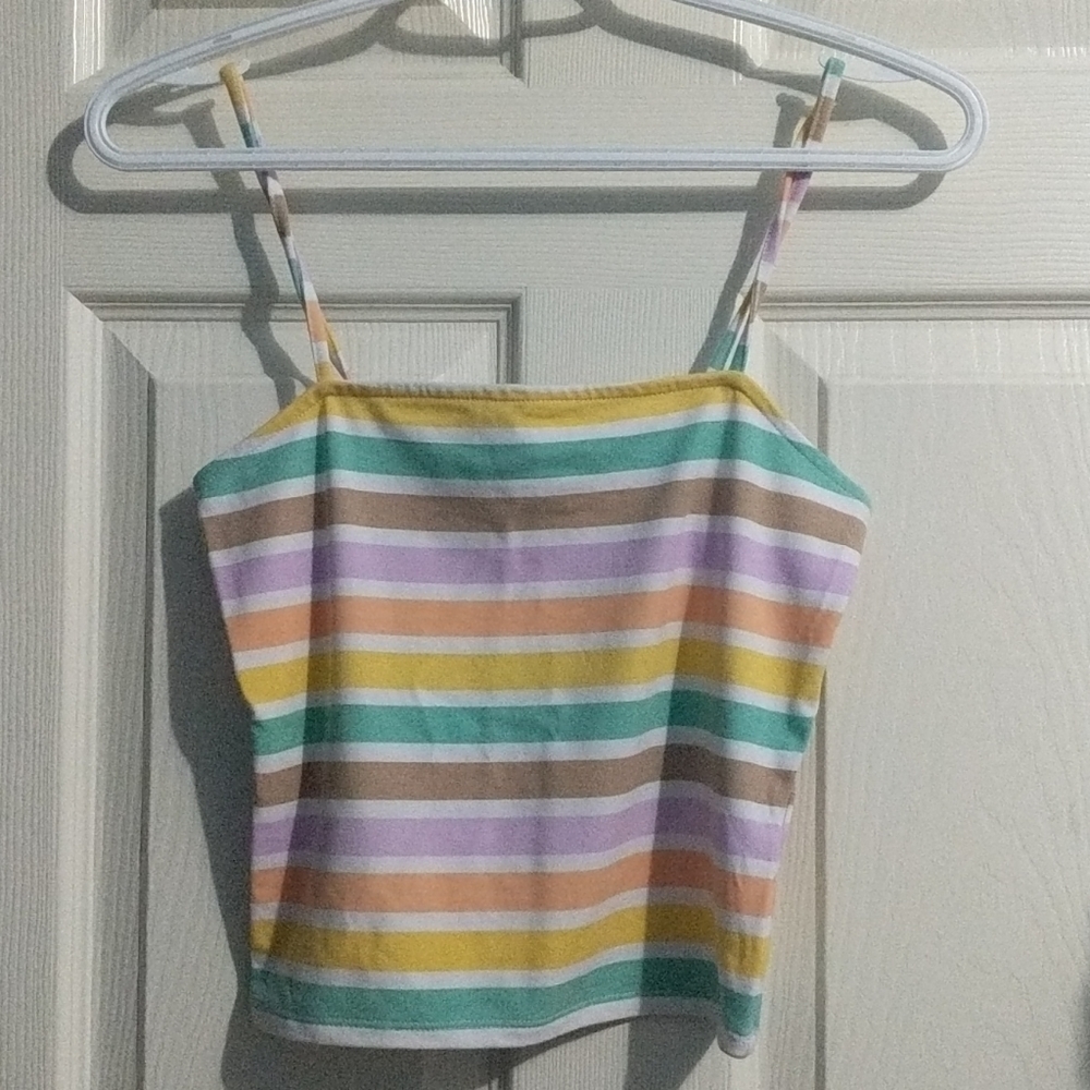 SALE [4/15$] STRIPE CROP TANK TOP